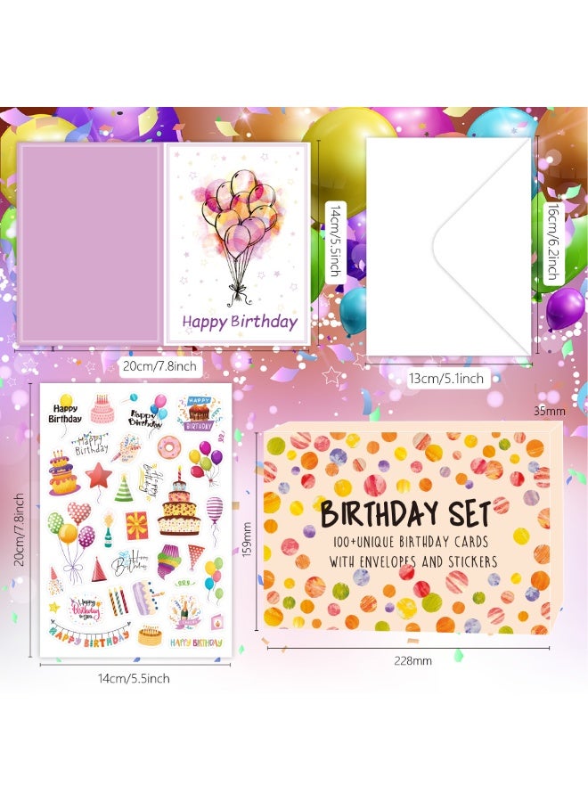 Capstro Birthday Greeting Cards Set – Cards with Envelopes for Handwritten Messages, Celebrations & Creative Gifting | Party & Craft Card Collection – Large Quantity Pack - Image 3